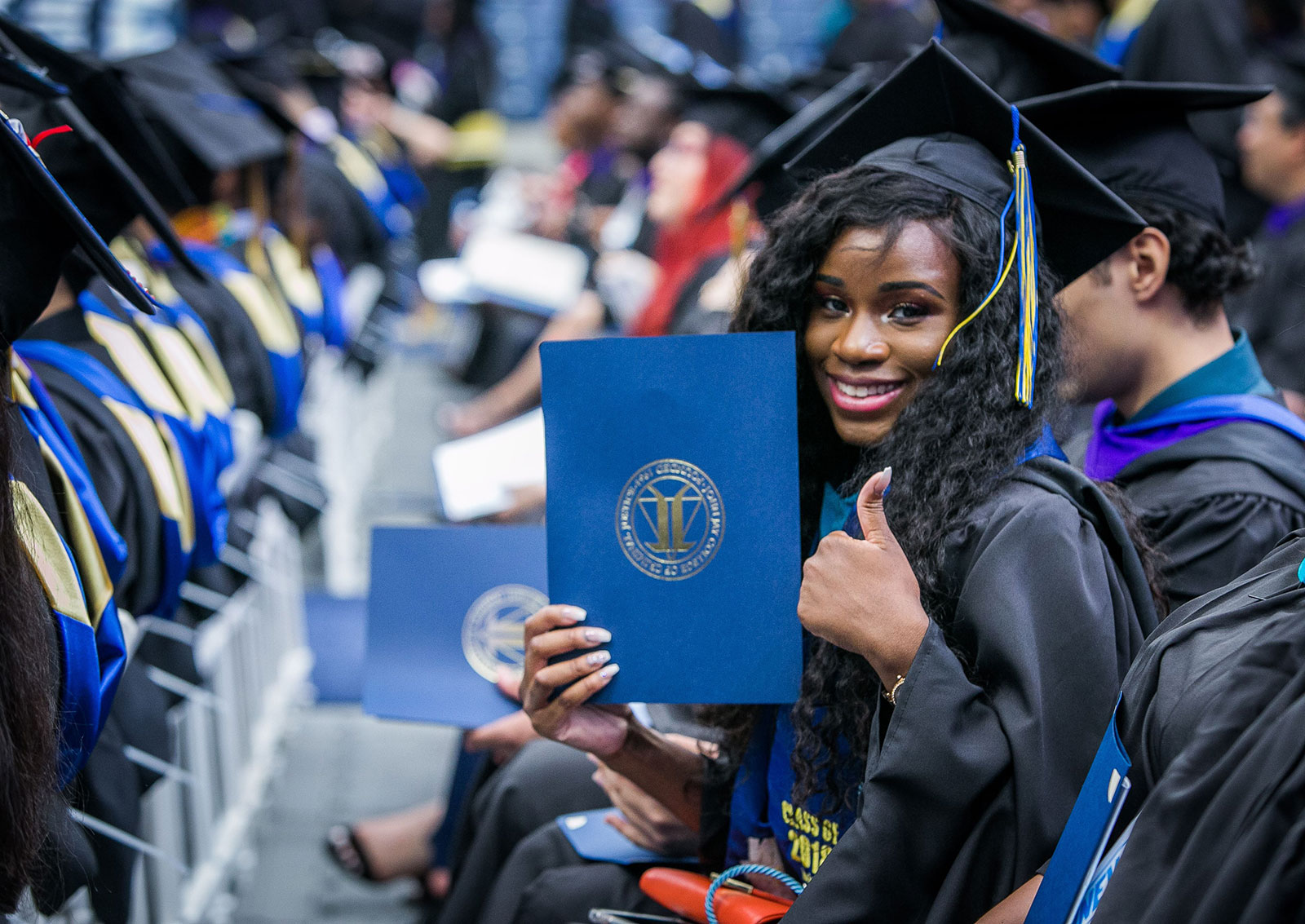 Woman Student at Commencement