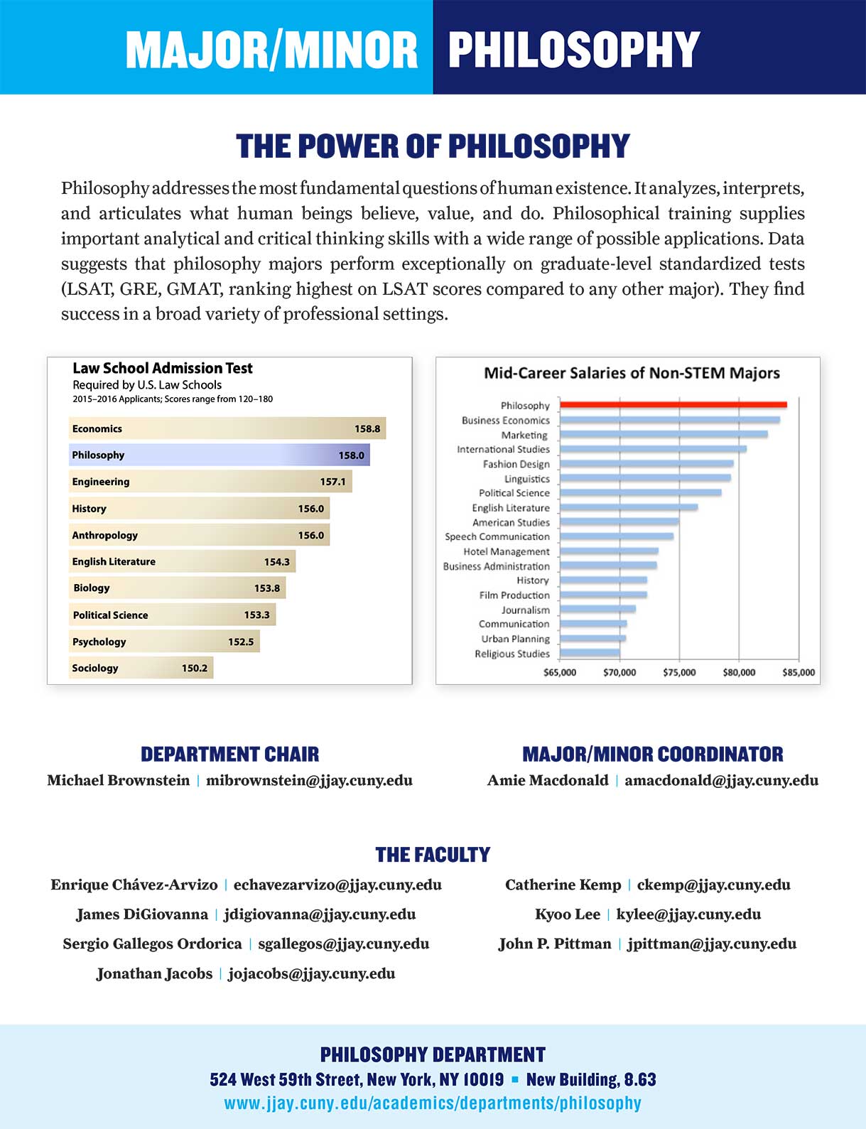 Philosophy Major and Minor 2024 Flyer page 1